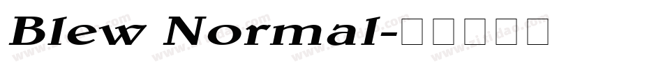 Blew Normal字体转换